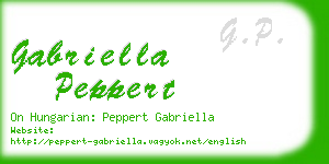 gabriella peppert business card